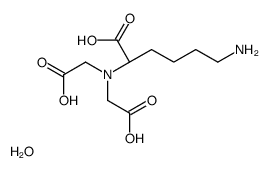 N2,N2-Bis(carboxymethyl)-L-lysine hydrate (1:1)结构式