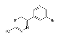 5-(5-bromopyridin-3-yl)-3,6-dihydro-1,3,4-thiadiazin-2-one结构式