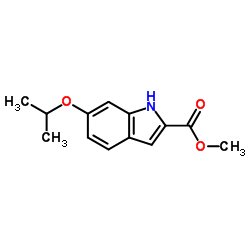 6-ISOPROPOXY-1H-INDOLE-2-CARBOXYLIC ACID METHYL ESTER结构式