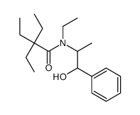 N,2,2-triethyl-N-(1-hydroxy-1-phenylpropan-2-yl)butanamide结构式