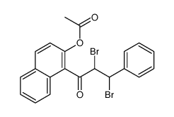 [1-(2,3-dibromo-3-phenylpropanoyl)naphthalen-2-yl] acetate Structure