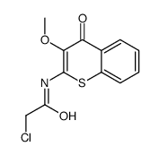 2-chloro-N-(3-methoxy-4-oxothiochromen-2-yl)acetamide结构式