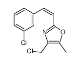 4-(chloromethyl)-2-[2-(3-chlorophenyl)ethenyl]-5-methyl-1,3-oxazole Structure