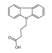 4-carbazol-9-ylbutanoic acid结构式