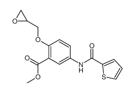 2-Oxiranylmethoxy-5-[(thiophene-2-carbonyl)-amino]-benzoic acid methyl ester结构式