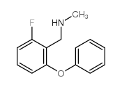 N-甲基-2-苯氧基-6-氟苄胺盐酸盐结构式