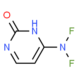 2(1H)-Pyrimidinone, 4-(difluoroamino)- (9CI) structure