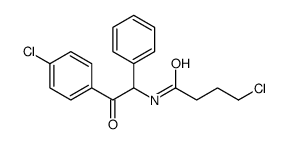 4-chloro-N-[2-(4-chlorophenyl)-2-oxo-1-phenylethyl]butanamide结构式