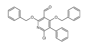 6-chloro-5-phenyl-2,4-bis(phenylmethoxy)pyridine-3-carbaldehyde结构式