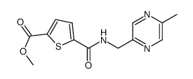 methyl 5-((5-methylpyrazin-2-ylmethyl)carbamoyl) thiophene-2-carboxylate Structure