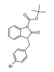 N-t-butoxycarbonyl-3-(4-bromobenzyl)-2-oxindole Structure