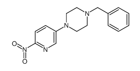 1-苄基-4-(6-硝基吡啶-3-基)哌嗪结构式