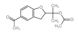 2-(5-acetyl-2,3-dihydrobenzofuran-2-yl)propan-2-yl acetate Structure