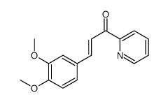 3-(3,4-dimethoxyphenyl)-1-pyridin-2-ylprop-2-en-1-one结构式