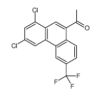 1-[1,3-dichloro-6-(trifluoromethyl)phenanthren-9-yl]ethanone Structure