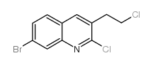 7-bromo-2-chloro-3-(2-chloroethyl)quinoline structure