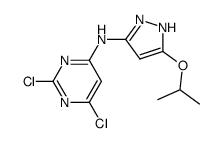 2,6-dichloro-N-(5-isopropoxy-1H-pyrazol-3-yl)pyrimidin-4-amine Structure