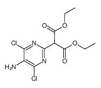 (5-amino-4,6-dichloro-pyrimidin-2-yl)-malonic acid diethyl ester结构式