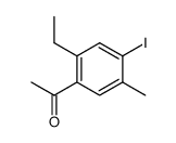 1-(2-ethyl-4-iodo-5-methyl-phenyl)-ethanone Structure