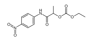 2-ethoxycarbonyloxy-propionic acid-(4-nitro-anilide)结构式