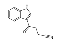 4-indol-3-yl-4-oxo-butyronitrile结构式