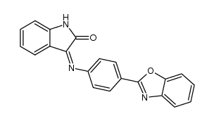 3-[p-(2-benzoxazolyl)phenylimino]-2-indolinone结构式