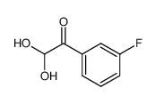 1-(3-fluorophenyl)-2,2-dihydroxyethan-1-one结构式