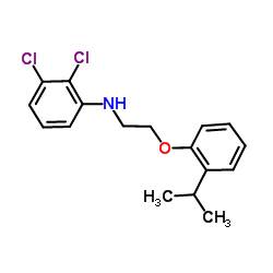 2,3-Dichloro-N-[2-(2-isopropylphenoxy)ethyl]aniline结构式