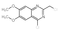 4-氯-2-(氯甲基)-6,7-二甲氧基喹唑啉结构式