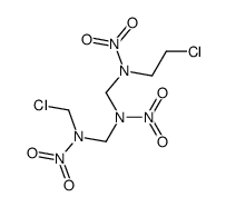 1,8-dichloro-2,4,6-trinitro-2,4,6-triazaoctane Structure