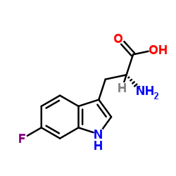 6-Fluoro-D-tryptophan Structure