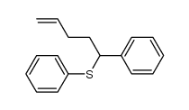 phenyl(1-phenylpent-4-en-1-yl)sulfane结构式