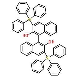 (S)-(-)-3,3μ-Bis(triphenylsilyl)-1,1μ-bi-2-naphthol structure