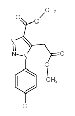 METHYL 1-(4-CHLOROPHENYL)-5-(2-METHOXY-2-OXOETHYL)-1H-1,2,3-TRIAZOLE-4-CARBOXYLATE Structure