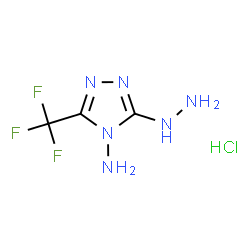 3-HYDRAZINO-5-(TRIFLUOROMETHYL)-4H-1,2,4-TRIAZOL-4-AMINE HYDROCHLORIDE结构式