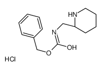 (R)-Benzyl (piperidin-2-ylmethyl)carbamate hydrochloride structure