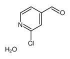 2-Chloro-4-formylpyridine hydrate Structure