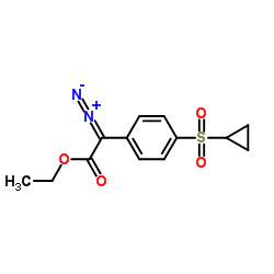 (4-cyclopropanesulfonyl-phenyl) diazo acetic acid ethyl ester picture