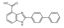 2-biphenyl-4-yl-1H-benzoimidazole-4-carboxylic acid结构式