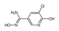 5-chloro-N',6-dihydroxynicotinimidamide Structure