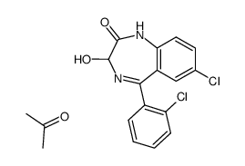 lorazepam acetone solvate Structure