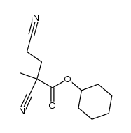 2,4-dicyano-2-methylbutanoic acid cyclohexyl ester结构式