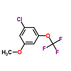 3-Chloro-5-(trifluoromethoxy)anisole结构式