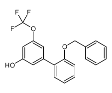 3-(2-phenylmethoxyphenyl)-5-(trifluoromethoxy)phenol结构式