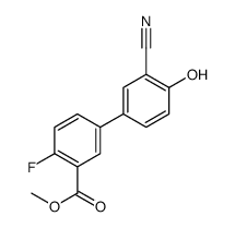 methyl 5-(3-cyano-4-hydroxyphenyl)-2-fluorobenzoate Structure