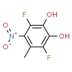 1,2-Benzenediol, 3,6-difluoro-4-methyl-5-nitro- (9CI) structure