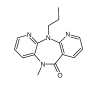 5,11-Dihydro-5-methyl -11-propyl-6H-dipyrido[3,2-b:2',3'-e][1,4]-diazepin-6-one结构式