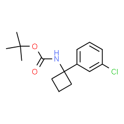 tert-Butyl N-[1-(3-chlorophenyl)cyclobutyl]carbamate图片