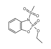 2-Ethoxy-2,3-dihydro-3-(methylsulfonyl)-1,3,2λ5-benzoxazaphosphole 2-oxide Structure