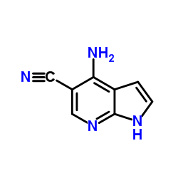 4-Amino-1H-pyrrolo[2,3-b]pyridine-5-carbonitrile Structure